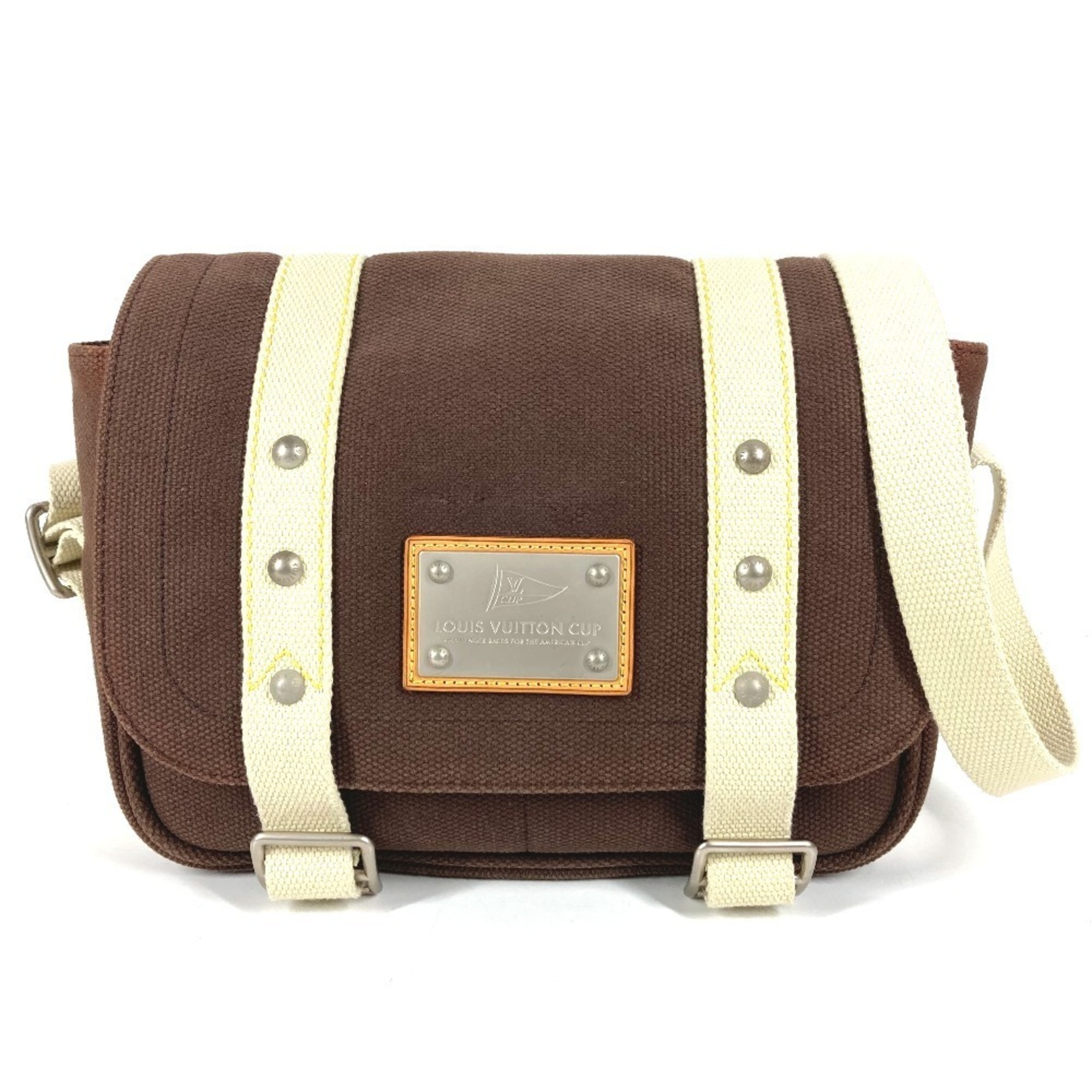 Louis Vuitton M80661 Antigua Buzas Pm Bag Crossbody Flap Shoulder Canvas Men'...